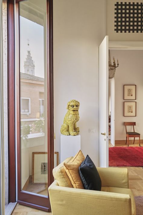 Cristina Mantineo’s apartment in Rome | THE WORLD OF INTERIORS Rome Outfits, Rome Apartment, Upper House, The World Of Interiors, Modern Architects, Family Affair, World Of Interiors, An Apartment, Main Bedroom