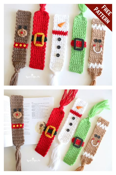 10+ Christmas Bookmark Crochet Patterns Crochet Christmas Party Favors, Crochet Christmas Bookmarks Free Patterns, Crochet Christmas Tags, Christmas Crochet Bookmark, Crochet Christmas Bookmark, Crochet Christmas Ornaments Free Pattern, Crochet Bookmarks Free Patterns, Easy Crochet Bookmarks, Class Store