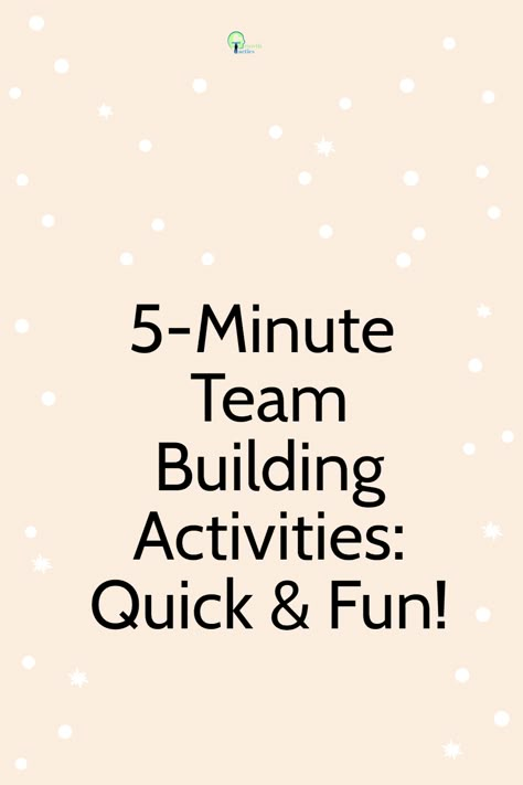 Discover the power of a cohesive team with our collection of 5-minute team building activities. Perfect for busy workplaces, our activities are designed to foster team spirit, boost morale and bring out the best in every employee. Dive in and transform your workplace today! Team Building For Adults At Work, Quick Team Building Games For Work, Team Activity For Work, Energizer Activities Team Building, Avid Fun Friday Team Building Activities, Team Building Decoration Ideas, Ice Breakers For Staff Meetings, Fun Activities For Office Team Building, Ideas For Team Building At Work