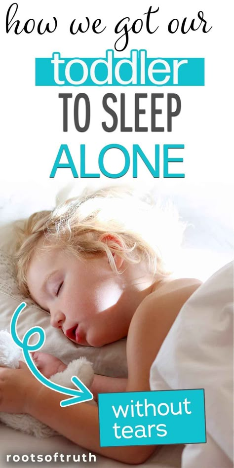 How To Get Toddler To Sleep In Own Bed, Cosleeping Toddler, Toddler Sleep Help, Toddler Bedtime Routine, Toddler Sleep Training, Toddler Bedtime, Baby Sleep Training, Sleeping Alone, Sleep Training Baby