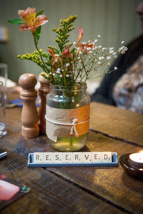 35 Table Name Holder Ideas (and How to Make Your Own) Pub Ideas, Pub Grub, Gastro Pub, Pub Interior, Cafe Inspiration, Gastro Pubs, Dream Cafe, Pub Design, Coffee Shop Ideas