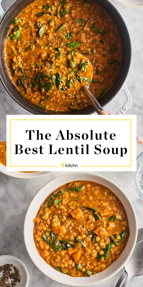 Best Lentil Soup, Best Lentil Soup Recipe, Lentil Soup Recipe, Lentil Soup Recipes, Lentil Recipes, India Food, Idee Pasto Sano, Lentil Soup, Meatless Meals