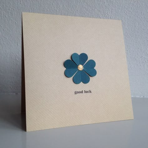 Good Luck Cards Handmade, Pretty Gift Wrapping, Pretty Gift Wrapping Ideas, Scrappy Cards, Card Craft Ideas, Gift Card Ideas, Square Cards, Handmade Thank You Cards, Creative Bookmarks