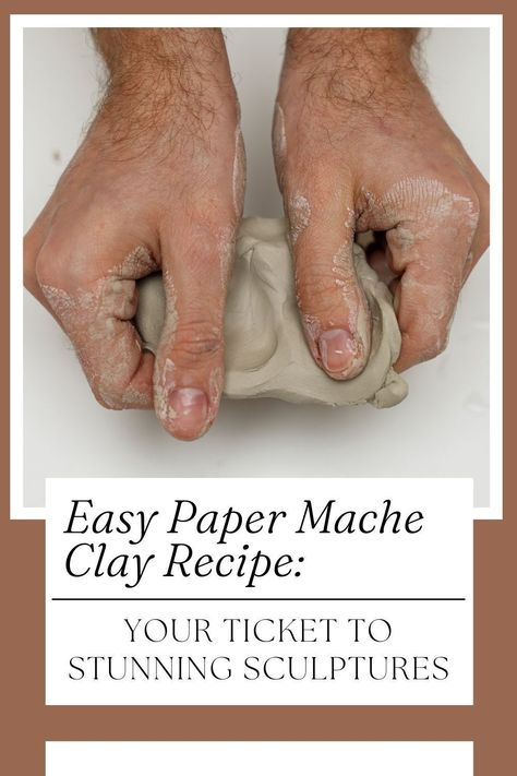 Engage Young Minds: Fun & Educational Paper Craft Activities. Armature For Clay Sculpture, Paper Mache Pulp Recipe, Papier Mache Clay Recipe, Paper Mache Crafts Halloween, How To Make Paper Mache Clay, Paper Mache Armature, Papier Mache Recipe, Diy Paper Clay Recipe, Papier Mache Clay