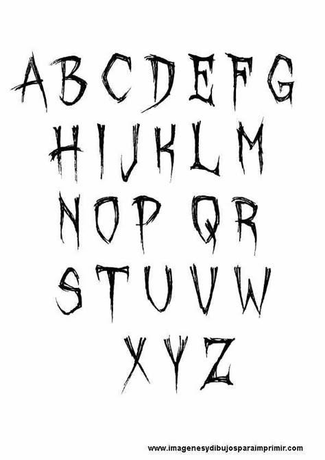 Creepy Font, Herren Hand Tattoos, Scary Font, Alfabet Font, Lettering Styles Alphabet, Writing Fonts, Graffiti Words, Graffiti Lettering Fonts, Alfabet Letters