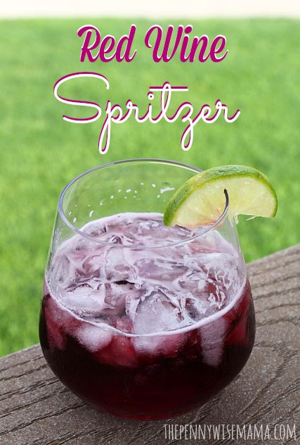 Red Wine Spritzer, Wine Spritzer Recipe, Red Wine Drinks, Spritzer Recipes, Wine Spritzer, Make Your Own Wine, Homemade Wine, Wine Parties, Wine Cocktails