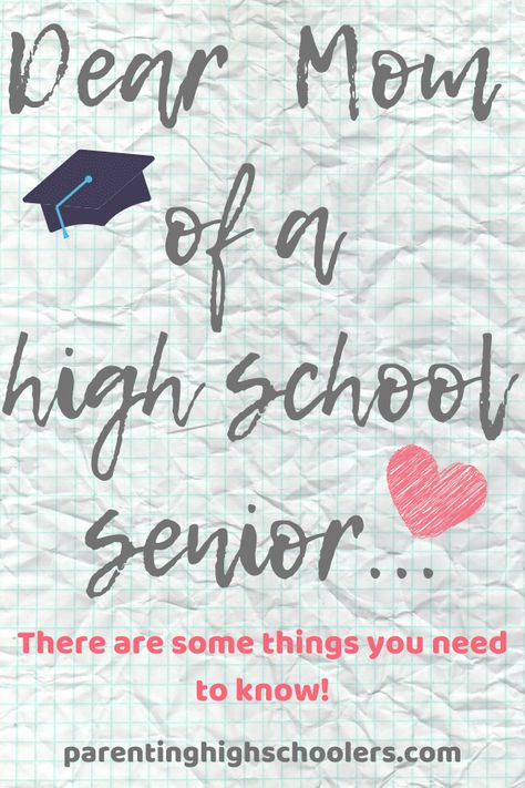 Is your senior pulling away from you? This is a letter to the parent of a senior in high school for ways to connect with your teen. The senior year in high school is such a bittersweet time! Here are ways to connect with your teenage son and ways to connect with your teenage daughter, and reasons why they might be pulling away from you... Hang in there, and find some ways to connect with your teenager. Senior Surprise Ideas, Senior Year Checklist, Senior Year Planning, Mom Survival Kit, Senior Year Things, Senior Ads, Teenage Son, Letter To My Daughter, Senior Year Of High School