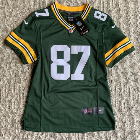 Green Bay Packers Nelson 87 Jersey Green Bay Packers Jersey, Green Football Jersey, Jerseys Football, Green Jersey, Nfl Jersey, Football Jersey, Green Bay Packers Clothing, Jersey Vintage, Football Jersey Outfit