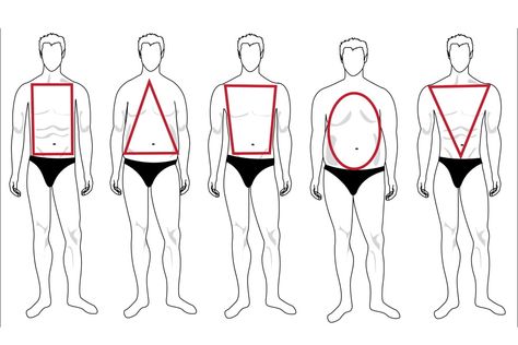 How to Dress For Your Body Shape for Men | Man of Many Male Body Shapes Drawing, Men Body Types Reference, Ectomorph Men, Men Body Shape, How To Dress For Your Body Type, Man Body Type, Body Types Male, Men Body Types, Body Shape Chart