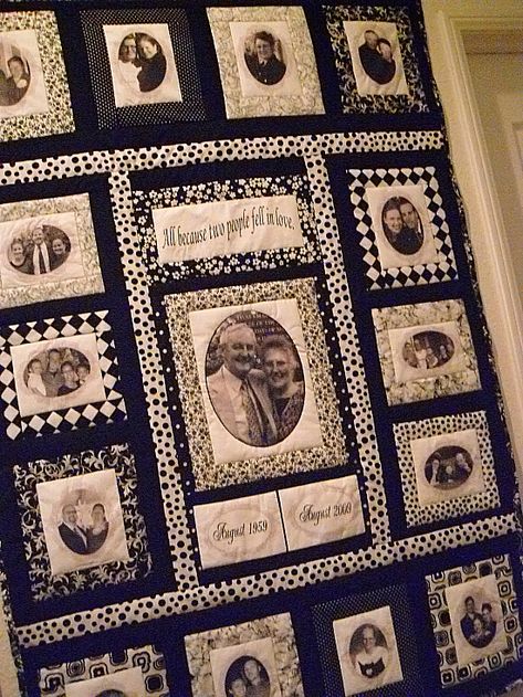 Photo Quilt Patterns Free, Quilts With Photos, Photo Quilts Ideas, Patchwork Quilts Patterns, Anniversary Quilt, Family Quilt, Paper Quilting, Quilting Digest, Quilt Tips