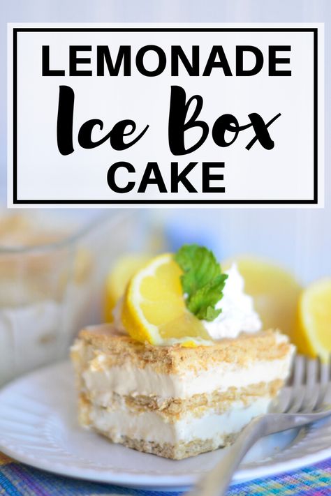 Ice Box Cake Recipes, Pink Lemonade Pie, 7 Layer Cookies, Italian Baking, Cheesecake Jars, Icebox Cakes, Ice Box Cake, Lemonade Pie, Box Cakes