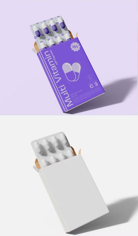 Blister Packaging Design, Pill Packaging Design, Medicine Box Packaging, Capsule Medicine, Medicine Box Design, Pill Design, Medicine Package, Pill Packaging, Magic Chocolate