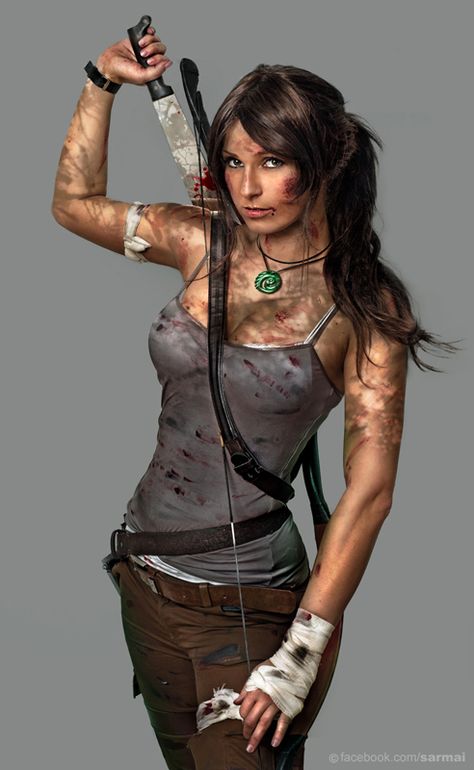 I would love to cosplay as the new Tomb Raider from the new game. Lara Croft Cosplay, Batman Christian Bale, Laura Croft, Tomb Raider Cosplay, Chica Cool, Tomb Raider Lara Croft, Lara Croft Tomb Raider, Lara Croft Tomb, Awesome Cosplay