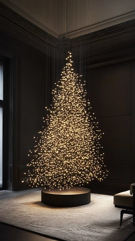 Gen Z’s Guide to Creative Christmas Trees: 15 Unique Ideas for 2024 — Living Bright Interiors Wire Fairy Lights, Home Designs Exterior, Cozy Winter Decor, At Hospital, Creative Christmas Trees, Alternative Christmas Tree, Unique Christmas Trees, Green Balloon, Christmas Themes Decorations