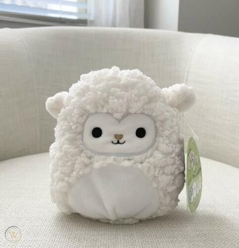 Lamb Squishmallow, Squish Mellow, Squish Mallows, Cute Squishies, Yellow Dog, Cute Items, Kawaii Plushies, Cracker Barrel, My Niece