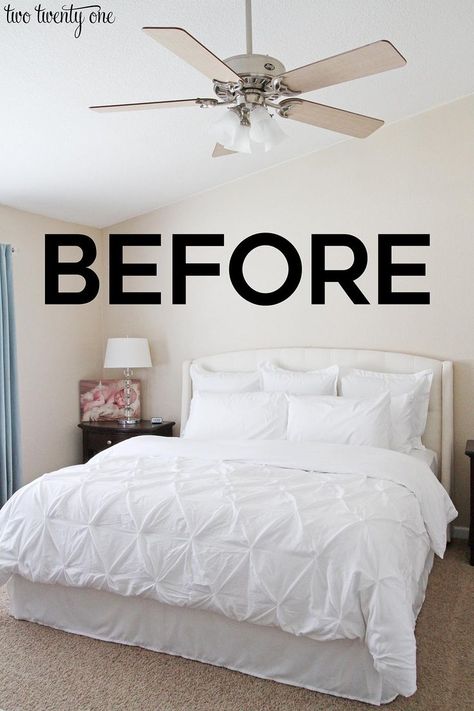 Master bedroom makeover on a budget! #bedroommakeover #sherwinwilliamsseasalt Bedroom Makeover Diy, Beautiful Bed Designs, Decor Ideas Bedroom, Waist Shapewear, Bedroom Updates, Creative Bedroom, Relaxing Bedroom, Bedroom Layouts, Simple Bedroom