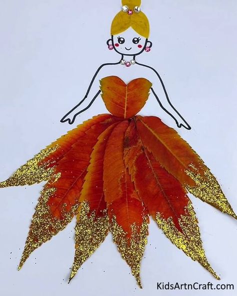 Leaf People Art, Leaf Kids Crafts, Art Projects With Leaves, Leaf Fairy Craft, Leaf People Craft For Kids, Leaves Arts And Crafts For Kids, Autumn Drawing Ideas Easy, Leaf Printing For Kids, Leaf Art Kids