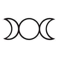 Stability Symbol, Mythology Symbols, Triple Goddess Symbol, Powerful Goddess, Goddess Symbol, Goddess Moon, Tattoo Moon, Waxing Moon, Moon Symbol