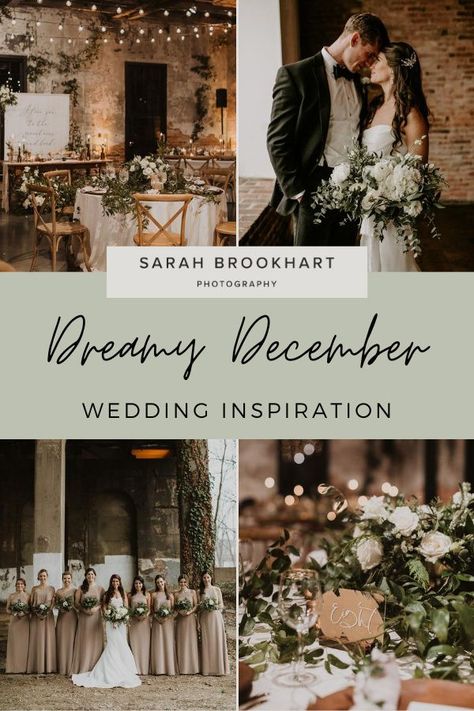 Dreamy December wedding inspiration from Kate Boho Chic Winter Wedding, Intimate December Wedding, December 1st Wedding, Non Christmas Winter Wedding, Taupe Winter Wedding, Evergreen Theme Wedding, Classy December Wedding, December Boho Wedding, Pine Color Wedding