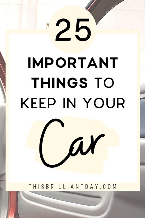 Car Accessories Checklist, Essentials To Have In Your Car, Things To Have In Your Car List, Must Have In Car, Whats In My Car Essentials, Things To Buy For Car, Things You Should Have In Your Car, Essential Car Kit, Items To Have In Your Car