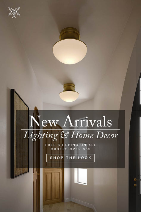 Designer style lighting without the designer price tag Paint Colors For Cabin, Lighting For Stairwell, Hall Ceiling Lights, Build Entryway, Modern Hallway Lighting, Downstairs Hallway, Entrance Mirror, Recessed Lighting Fixtures, Entrance Lighting