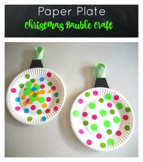 paper plate christmas ornament. could be a counting activity (roll dice ...