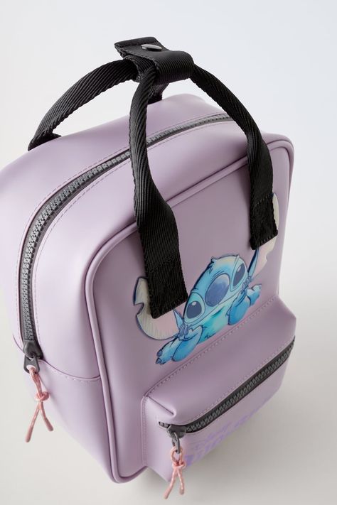 LILO & STITCH © DISNEY RUBBERIZED BACKPACK - Lilac | ZARA United States Lilo And Stitch Characters, Stitch Things, Stitch Bag, Winter Shoes Boots, Cartoon Stitch, Hello Kitty Room, Lilo And Stitch Quotes, Hello Kitty Room Decor, Stitch Backpack