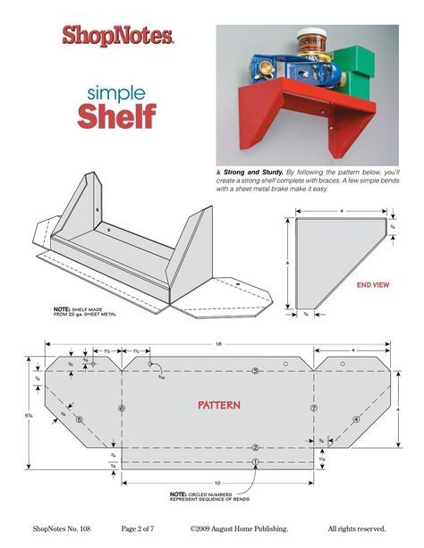 Quick & Easy Sheet Metal Projects - ShopNotes Sheet Metal Projects, Laser Cut Furniture, Welding For Beginners, Metal Sheet Design, Cnc Furniture Plans, Sheet Metal Art, Cardboard Box Crafts, Metal Fabrication Tools, Sheet Metal Fabrication