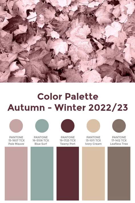 Color Palette Autumn, Pantone Color Palette, 2023 Color Trends, Palette Autumn, Fall Fashion Colors, Color Forecasting, Fashion Trend Forecast, Winter Color Palette, 2023 Color