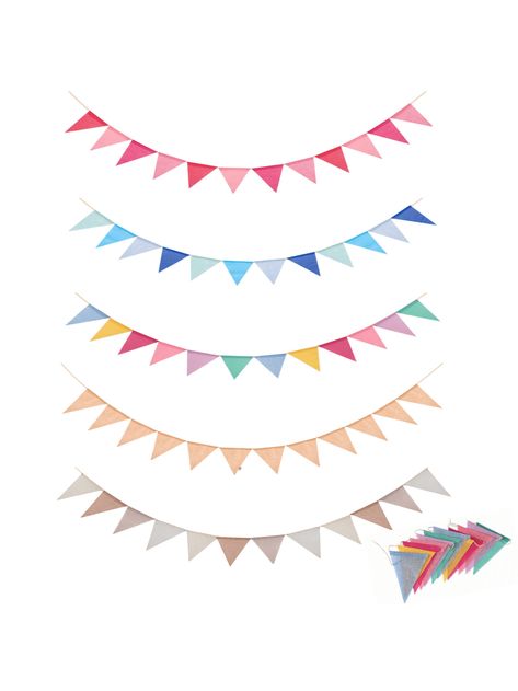 60Flag Colorful Pennant Banner Birthday Wedding Party Decorations Bunting Garland Banners Hanging For Home Decor, Valentine Day Bridal Party Anniversary Party Gender Reveal Fall Spring Festival Hanging Decoration Multicolor    Polyester     Event & Party Supplies, size features are:Bust: ,Length: ,Sleeve Length: