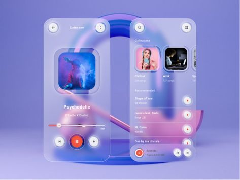 10 Hottest UI/UX Design Trends to Drool for, in 2021 | WowMakers การออกแบบ Ui Ux, Ui Ux Trends, Ui Ux Design Trends, Application Ui Design, App Design Trends, Music Player Design, To Do App, Ux Trends, Ux Design Trends