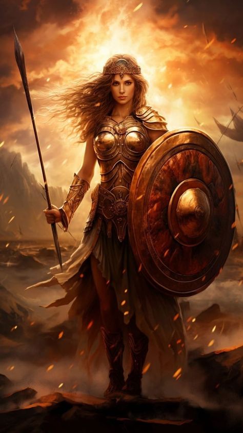 Warrior Spartan, Athena Art, Athena Tattoo, Warrior Of God, Artemis Goddess, Metaphysical Art, Warrior Goddess, Goddess Athena, Fantasy Love