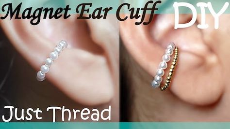 Ear Cuff Tutorial, Ear Cuff Diy, Cuff Tutorial, Cuffs Diy, Jewelry Basics, Pearl Ear Cuff, Wire Ear Cuffs, Diy Wire Wrapping, Free Jewellery Making Tutorials