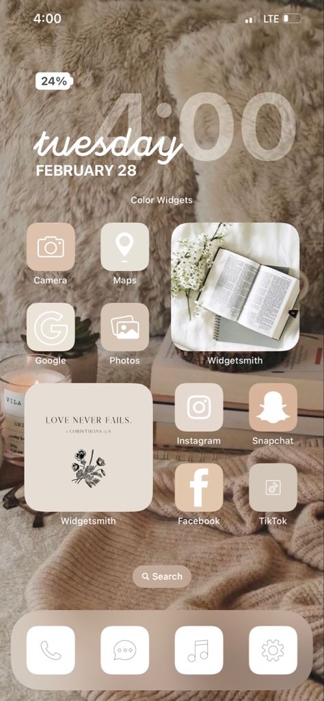 iPhone Home Screen
Warm
Neutral
Cozy
Widgets
Bible
Verse Cozy Ios 16 Homescreen, Neutral Aesthetic Home Screen, Iphone Homepage Aesthetic, Nice Widgets Iphone, Widget Iphone Organization, Aesthetic Clean Wallpaper Iphone, Iphone Asthetic Widgets, Neutral Homescreen Aesthetic, Iphone Screen Layout Aesthetic