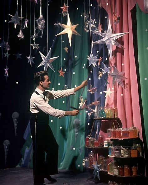 What Dreams Are Made Of, Magic Show Aesthetic, Magic World Aesthetic, Night Circus Party, Art Gallery Party, Magic Decorations, Magical Aesthetic, Magic Inspiration, معرض فني