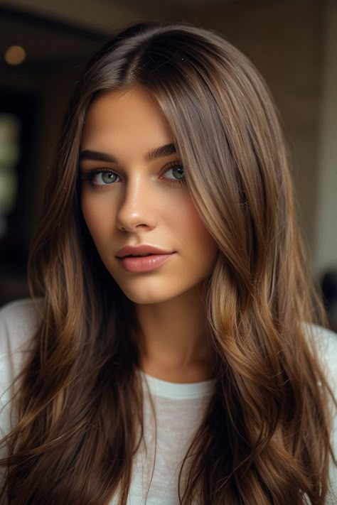 Hazel Eyes Women, Hazel Eyes Hair Color, Hairstyles For Special Events, Braids Colours, F1 Romance, Sunkissed Hair Brunette, Haircuts Cute, Braiding Hair Colors, Women's Haircuts