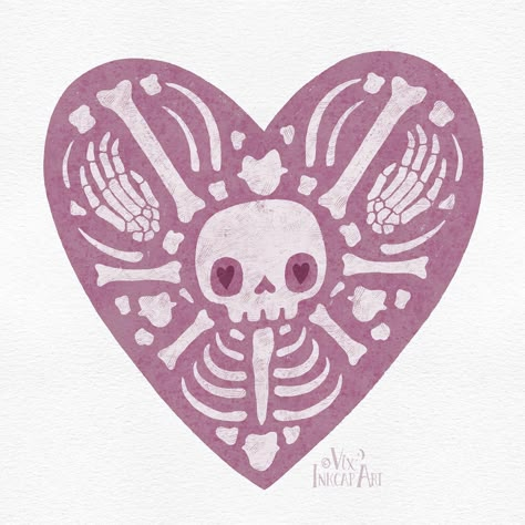 Hopelessly late ‘my boney valentine’ prompt from @lydialeighart ‘s #lydiasvalloweenchallenge ! This was a lot of fun to make, I hope you like it 🩷💀🩷 . . #valloween #spookyvalentine #spookyvalentines #spookyvalentinesday #spookycute #spookycuteart #cuteskeleton #spookyskull #cuteskeletonart #pinkandspooky #valloweenartchallenge #pastelgothart #whimsigothic Cool Skull Design, Black And Pink Drawing, Cute Gothic Drawings, Cute Skull Art, Valentines Witch, Cute Valentines Drawings, Valentine’s Day Drawing, Valentine’s Day Art, Valentine Doodles