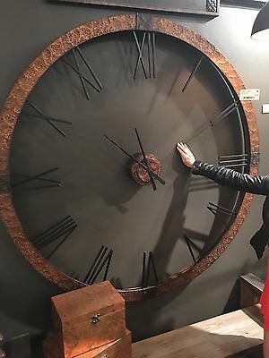 Requires one "AA" battery. Huge Wall Clock, Wall Clock Design Ideas, Big Wall Clocks, Clock Design Ideas, Best Wall Clocks, Rustic Wall Clock, Rustic Wall Clocks, Washing Walls, Wall Watch