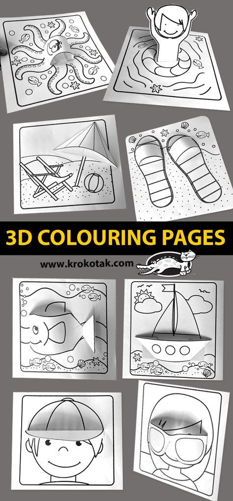 children activities, more than 2000 coloring pages First Grade Craft Ideas, Arts And Crafts For Elementary, 2nd Grade Art Projects, First Grade Projects, Fun Printables For Kids, Ocean Coloring Pages, Children Activities, Classroom Art Projects, Kindergarten Art