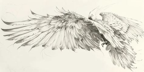 The image is a pencil drawing of an eagle with its wings spread wide. The eagle is flying towards the left of the image ->> more details in ai-img-gen.com Aesthetic Eagle, Drawing Of An Eagle, Creator God, Realistic Pencil Drawings, Wings Drawing, Random Aesthetics, Flying Eagle, Eagle Wings, An Eagle