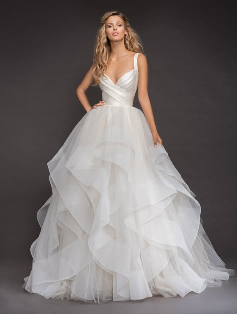 A Line Princess Wedding Dresses, Ruffle Bridal Gown, Boho Bride Dress, Wedding Dresses Kleinfeld, Hayley Paige Wedding, Hayley Paige Wedding Dress, Kleinfeld Bridal, Pnina Tornai, Bridal Ball Gown