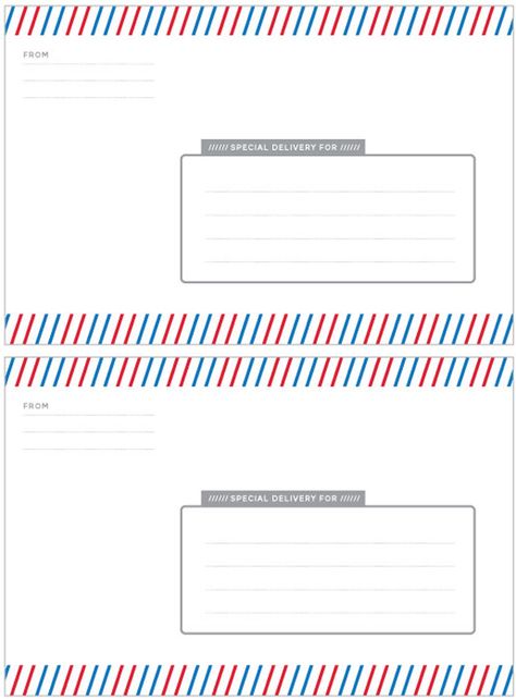 Click the link above to download our free "Special Delivery" label template, which we created for sending a hug for Grandparent's Day. We recommend printing the template in color on a full-sheet la... Polymailer Design, Post Office Play, Christmas Ideas Kids, Printable Lables, Sending A Hug, Labels Printables Free Templates, Struktur Teks, Postman Pat, Dad Crafts