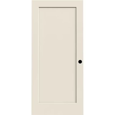 RELIABILT 30-in x 80-in 1-panel Smooth Hollow Core Primed Molded Composite Slab Door with Lockset Bore in the Slab Doors department at Lowes.com Flat Interior Doors, Interior Door Ideas, Slab Doors, Flat Panel Doors, Craftsman Door, Victorian Door, Contemporary Doors, Flat Interior, Panel Door