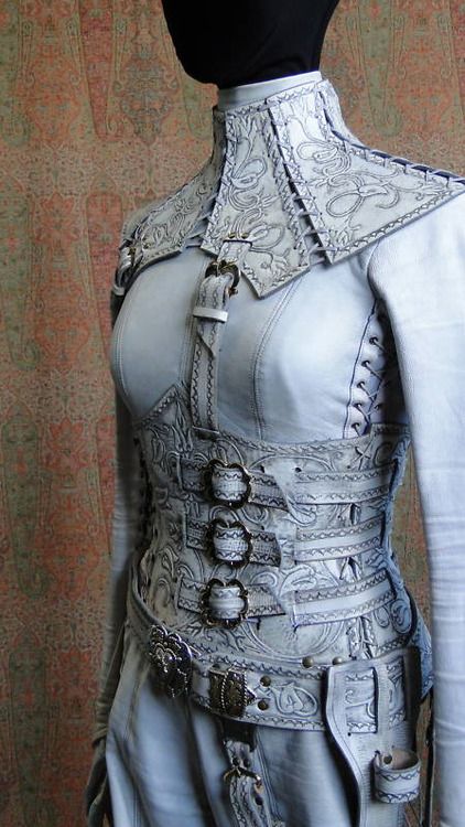 (23) Tumblr Mode Steampunk, Female Armor, Style Steampunk, Leather Armor, Steampunk Costume, Fantasy Costumes, Fantasy Armor, Fantasy Clothing, Steampunk Fashion