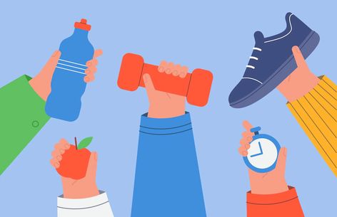 Health And Wellbeing Illustration, Exercise Wallpaper Backgrounds, Exercise Illustration Art, Working Out Illustration, Health Illustration Art, Exercising Illustration, Exercise Background, Wellness Illustration, Exercise Graphic