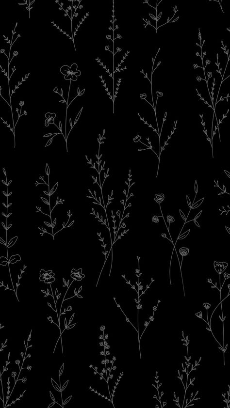 Black Boho Aesthetic Wallpaper, Best Iphone Home Screen Wallpaper, Flowers Phone Background, Black Fall Wallpaper, Ipad Wallpaper Dark Aesthetic, Folklore Iphone Wallpaper, Dark Floral Wallpaper Iphone, Black Western Wallpaper, Dark Home Screen Wallpaper