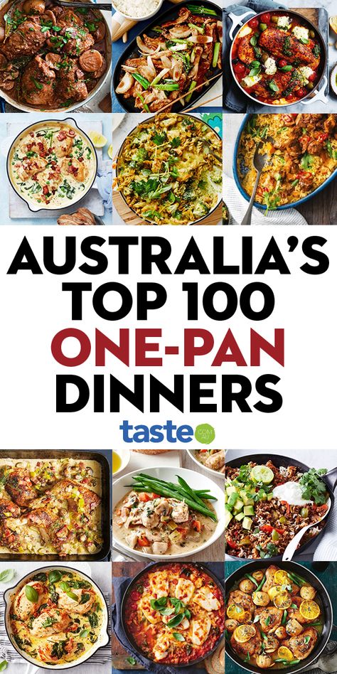 Australias Best Recipes, Taste Australia Recipes, One Tray Dinners, One Pan Family Dinner Ideas, Aussie Recipes Australia, Midweek Dinner Recipes, Australian Food Recipes Dinners, Easy Midweek Meals Families, Australian Recipes Dinner