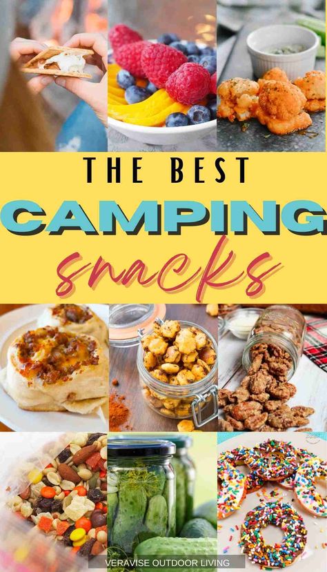 Premade Camping Snacks, Camp Snacks For Kids, Camping Snacks For Kids, Camping Snack Ideas, Healthy Camping Snacks, Easy Camping Snacks, Rv Meals, Campfire Snacks, Camping Food Make Ahead