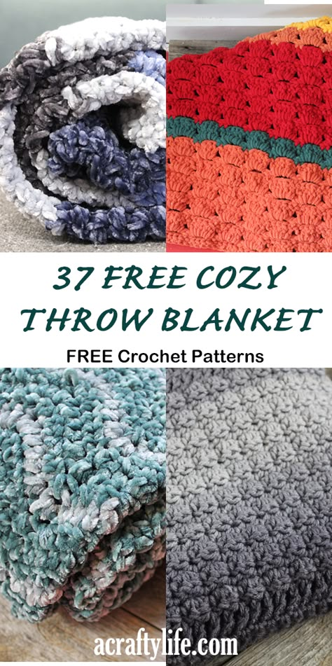 Large Crochet Throw Pattern Free, Crochet Thick Blanket Patterns Free, Fast Crochet Afghan Patterns Free, Blanket Yarn Free Crochet Patterns, Crochet Big Blanket Patterns, Quick Easy Crochet Throw Blanket, Large Afghan Crochet Patterns Free, Crochet Chunky Lap Blanket Patterns Free, 6 Weight Yarn Crochet Blanket Patterns Free