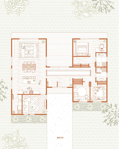 Whether you’re remodelling your home or planning a new project, I can help bring your ideas to life✨ Just like this house floor plan here, I can help you visualise your home layout with decorative elements to add context to your space without the overwhelming architectural details. I would love to be a part of your home project, DM me if you would like to collaborate on a house floor plan😊 #design #interior #interiordesign #floorplan #layout #homedesign #illustration #designillustration ... Floorplan Interior Design, Floor Plan Illustration Architecture, Interior Floor Plan Presentation, Home Interior Layout Plan, Flooring Layout Plan, Interior Plans Layout, Presentation Floor Plan, Semi Open Floor Plan Layout, Architecture Floor Plan Drawing